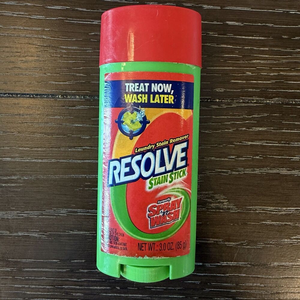 Spray N Wash Resolve Pre Treater Stain Removal Stick Discontinued - Half Full